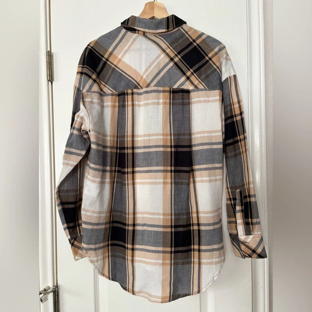 NWT Sanctuary Plaid Boyfriend Tunic - Size XS - Picture 7 of 9